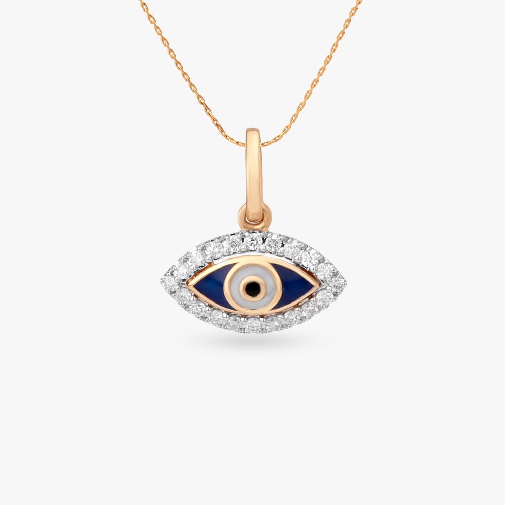 Mystic Gaze Diamond Pendant for Kids,,hi-res image number null