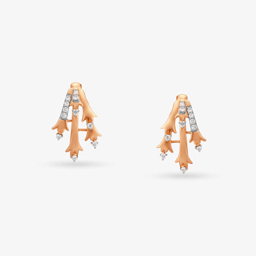 Ethereal Elegance Diamond Hoop Earrings,,hi-res image number null