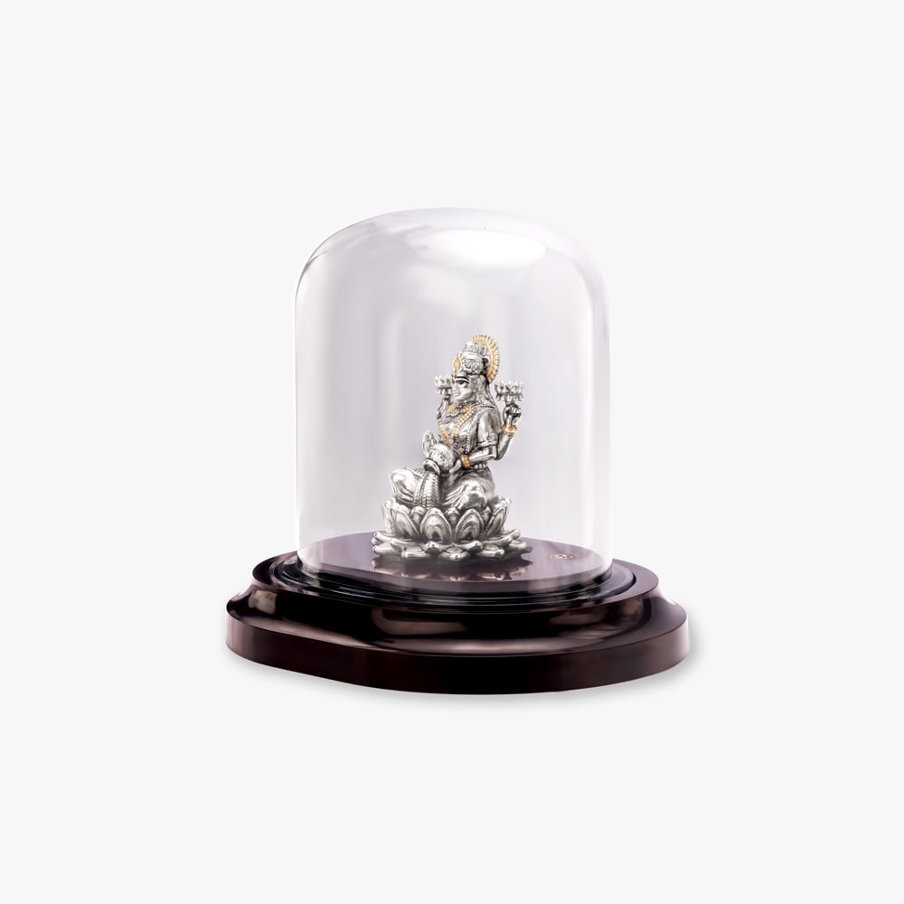 Divine Lakshmi Silver Idol,,hi-res image number null