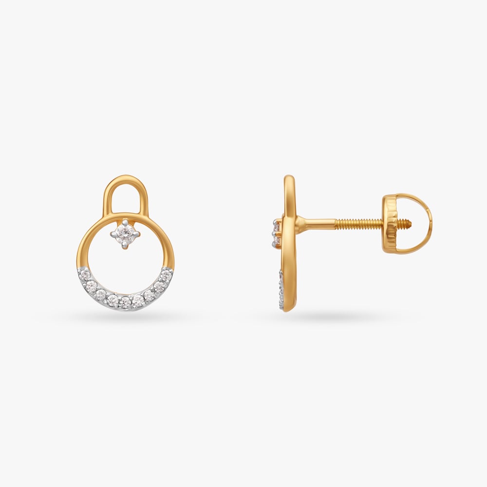 Twinkling Elegance Diamond Stud Earrings,,hi-res image number null