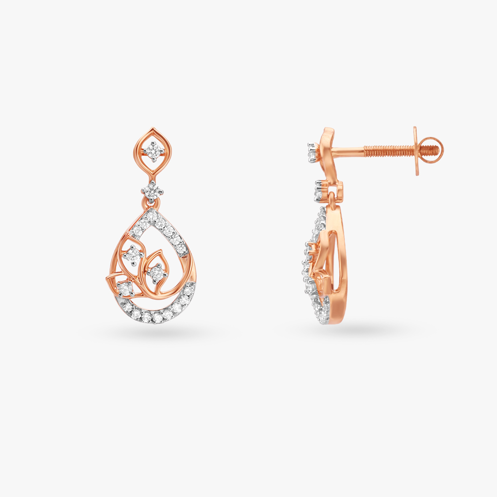 Teardrop Diamond Pendant and Earrings Set,,hi-res image number null