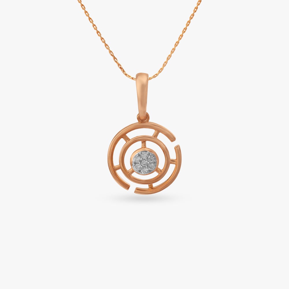 

Concentric Halo Diamond Pendant
