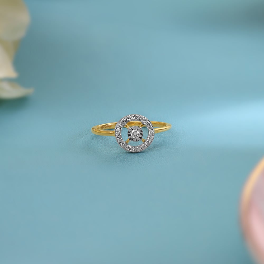Eclat Floral 18KT Gold & Diamond Ring,,hi-res image number null