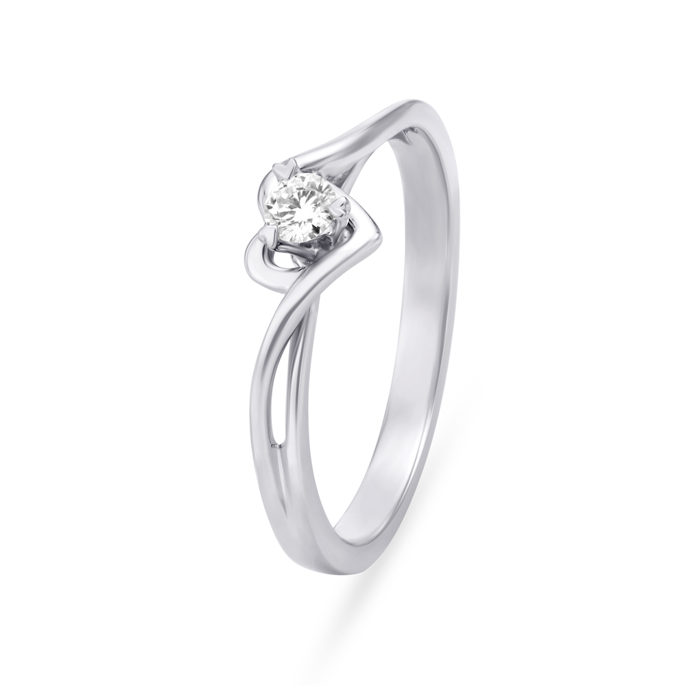 MAREI Pythia Serpentine Twist White Diamond Ring In 18K White Gold – MAREI  New York