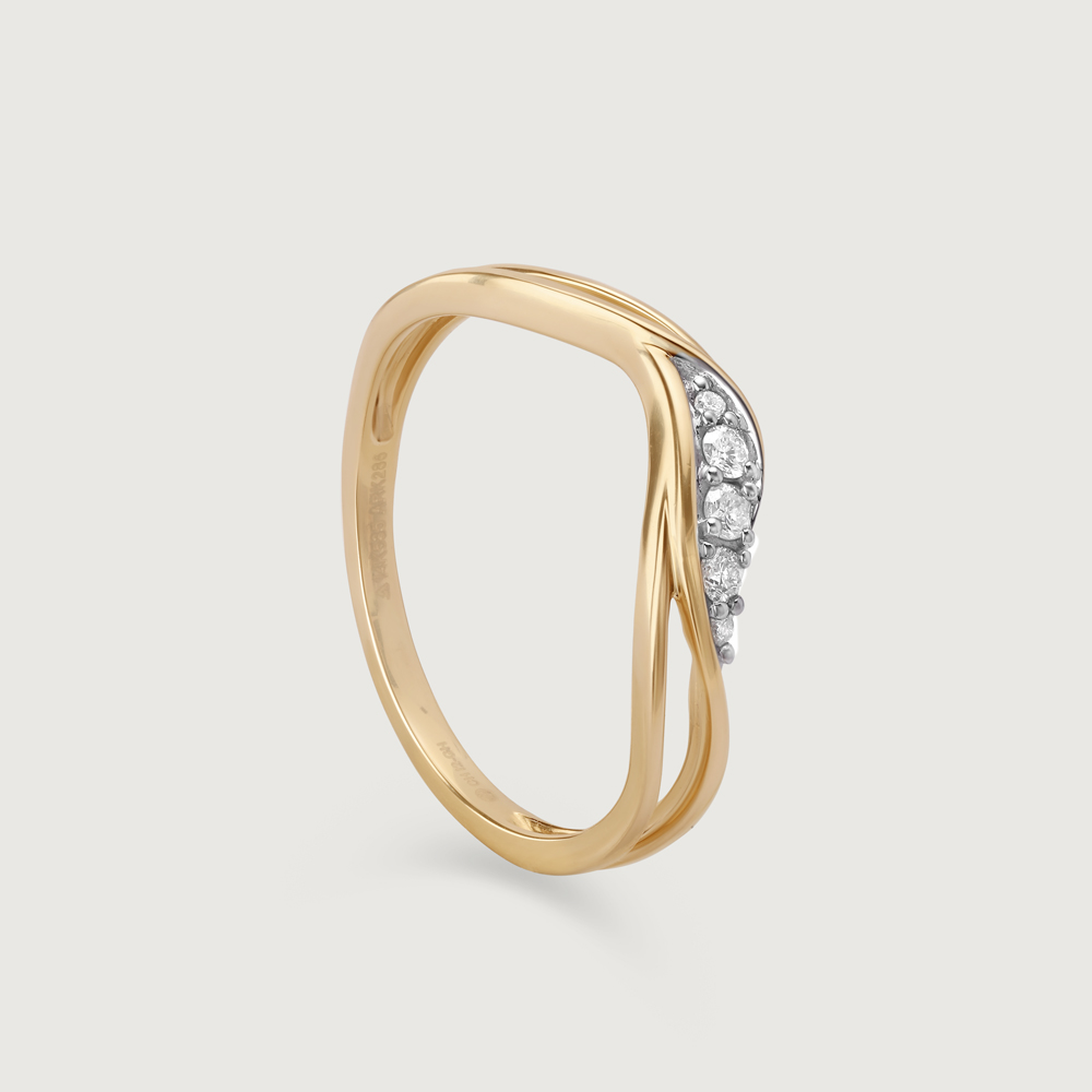 Eternal Flow 14 Kt Gold & Diamond Ring,,hi-res image number null