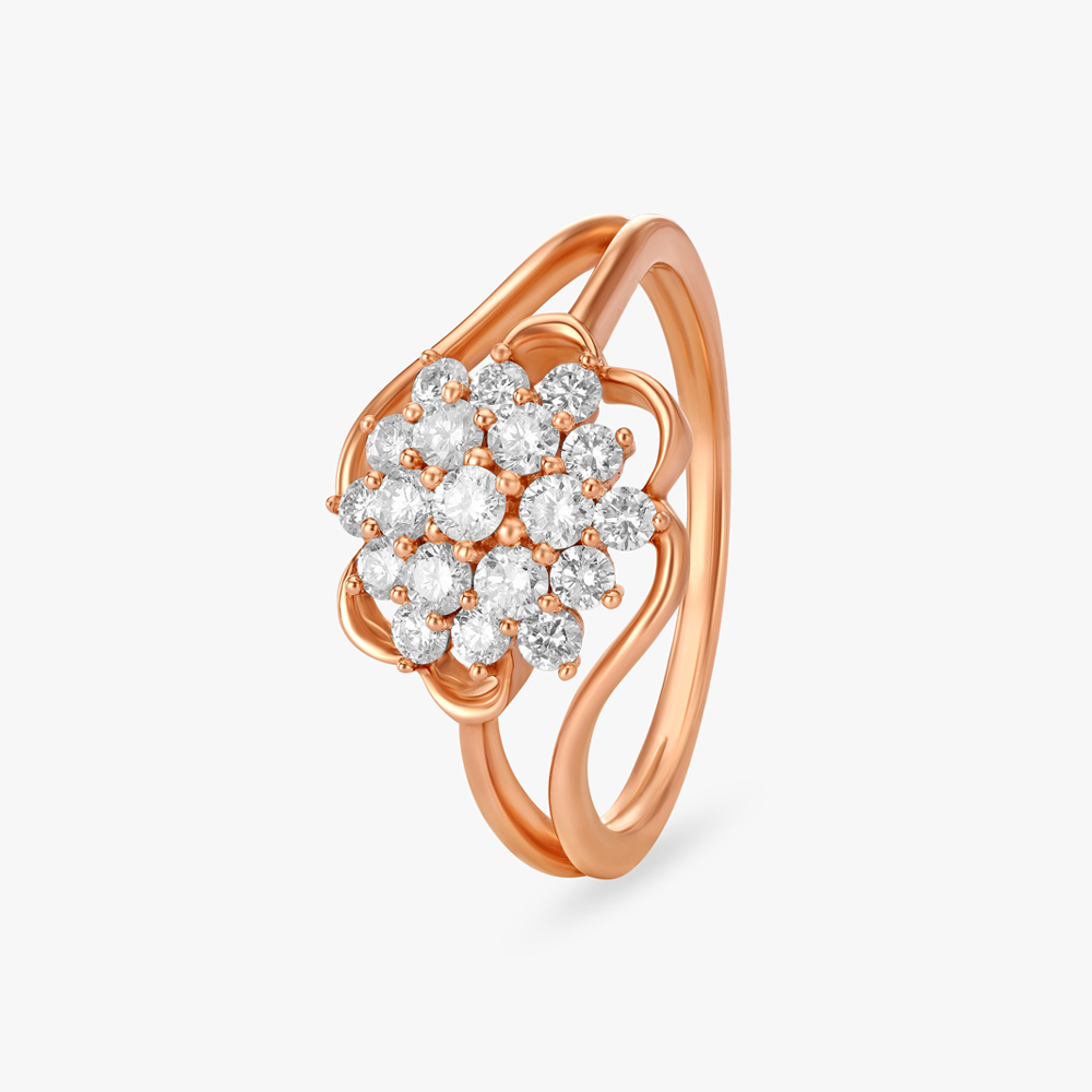 Floral Fantasy Diamond Finger Ring,,hi-res image number null