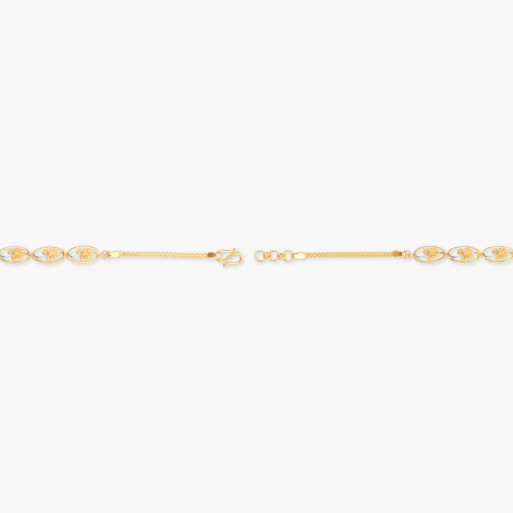 Oval Charm Gold Bracelet,,hi-res image number null