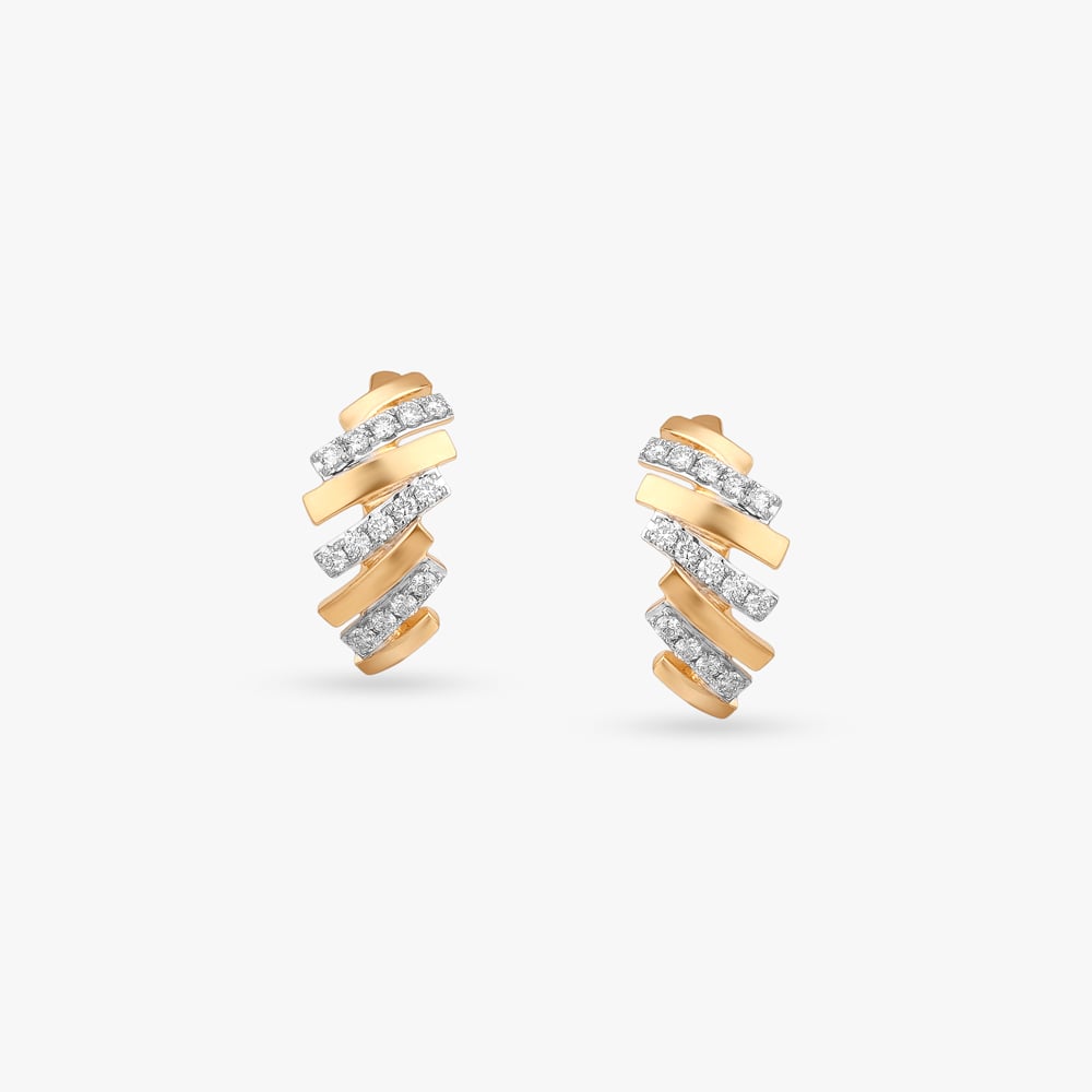 Urban Rhythm Diamond Hoop Earrings,,hi-res image number null