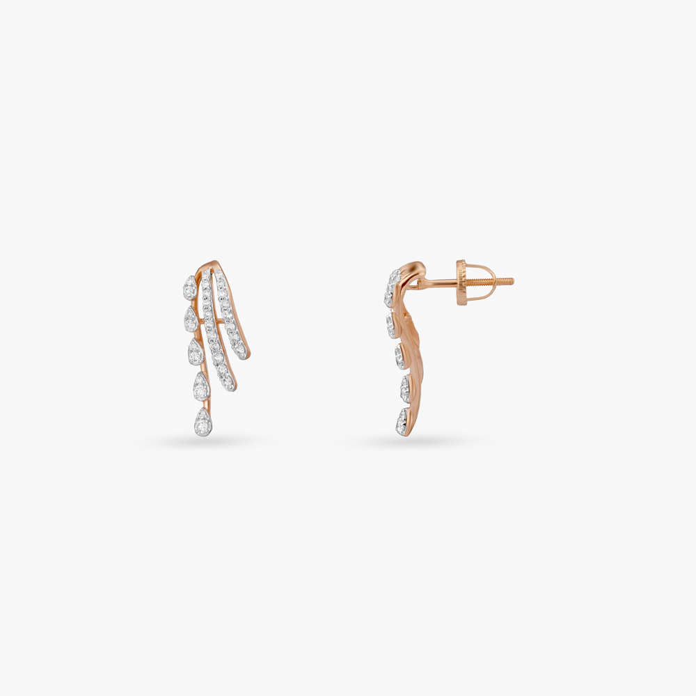 Cascading Glow Diamond Stud Earrings,,hi-res image number null