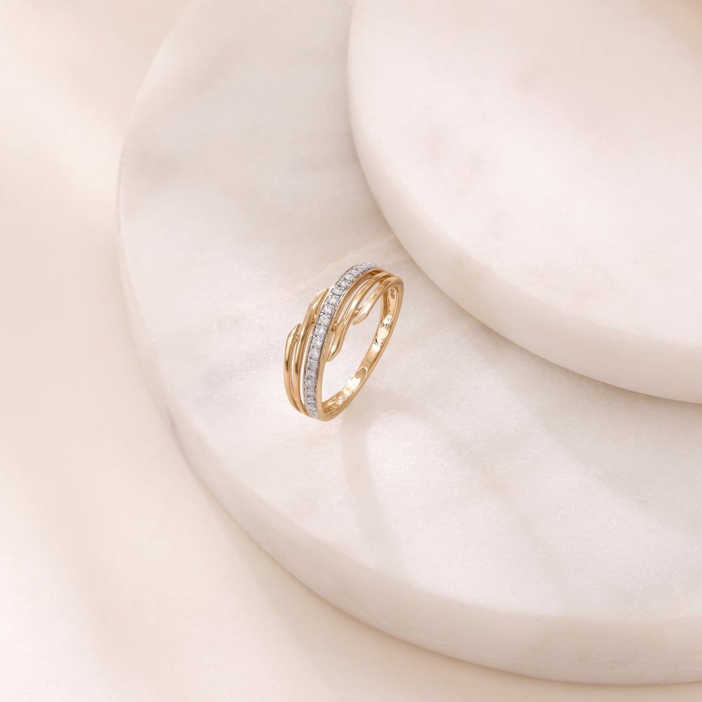 Linear Motion Diamond Ring,,hi-res image number null