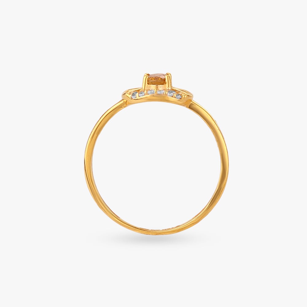 Sunlit Orbit Gold Ring,,hi-res image number null