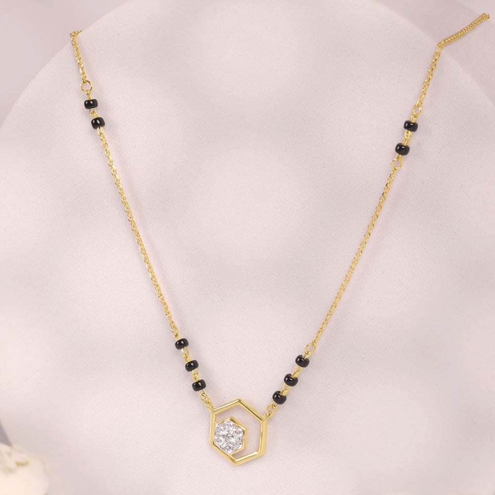 Hive Spark Diamond Mangalsutra,,hi-res image number null