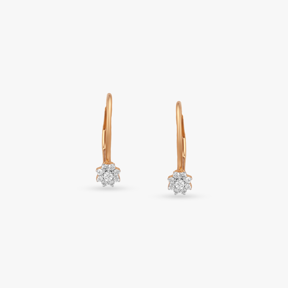 Dawn Halo Diamond Hoop Earrings,,hi-res image number null