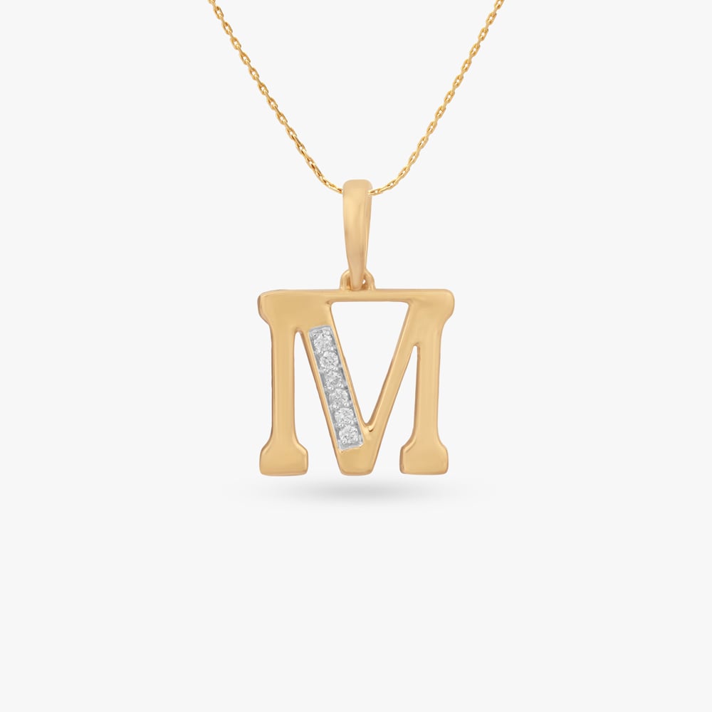 

Signature M Diamond Pendant