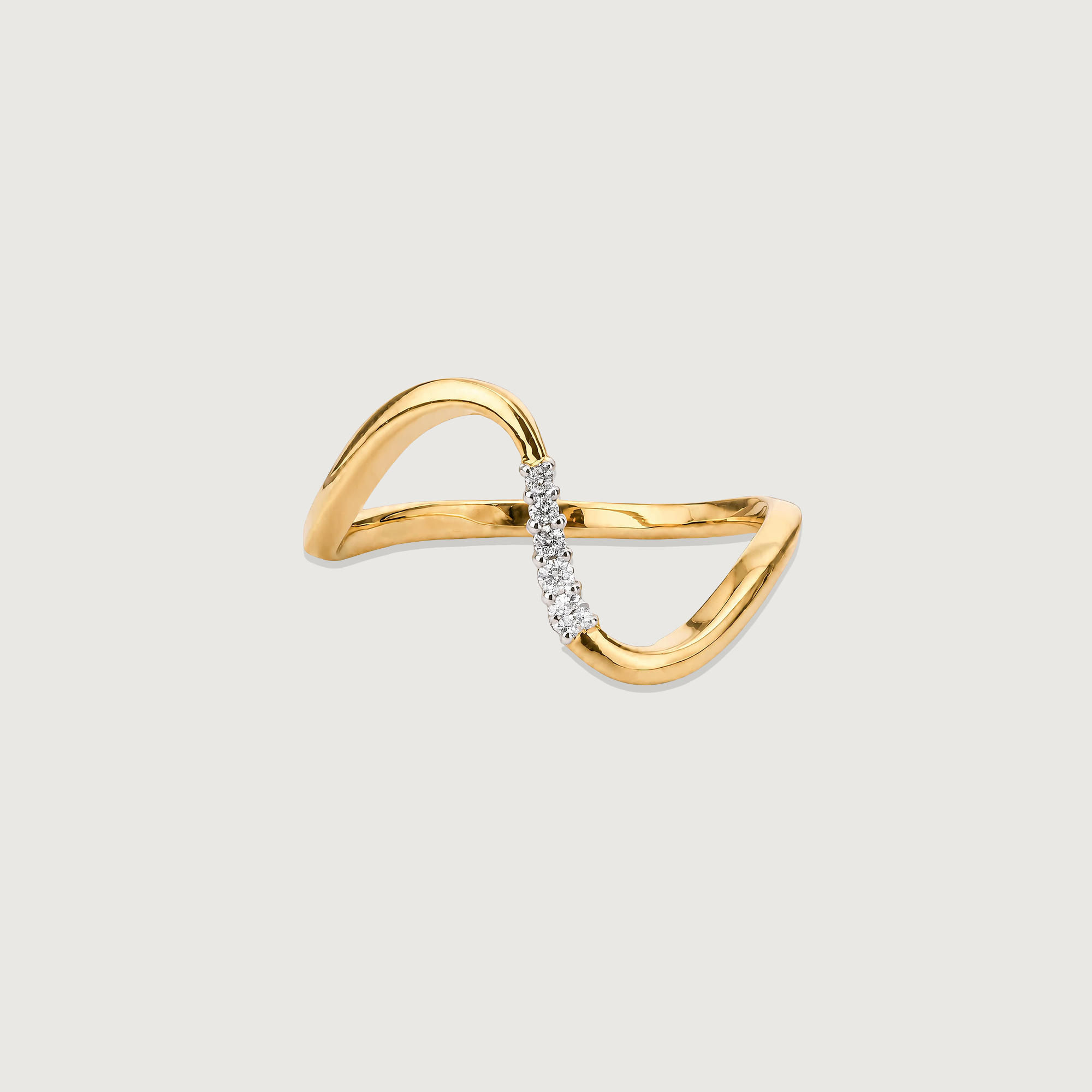 Modern Contour Diamond Ring,,hi-res image number null