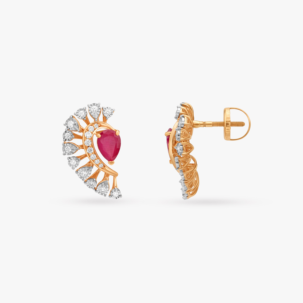 Celestial Allure Diamond Stud Earrings,,hi-res image number null