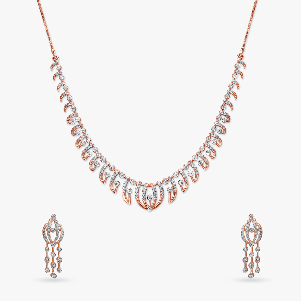 Aurora Glow Diamond Necklace Set,,hi-res image number null