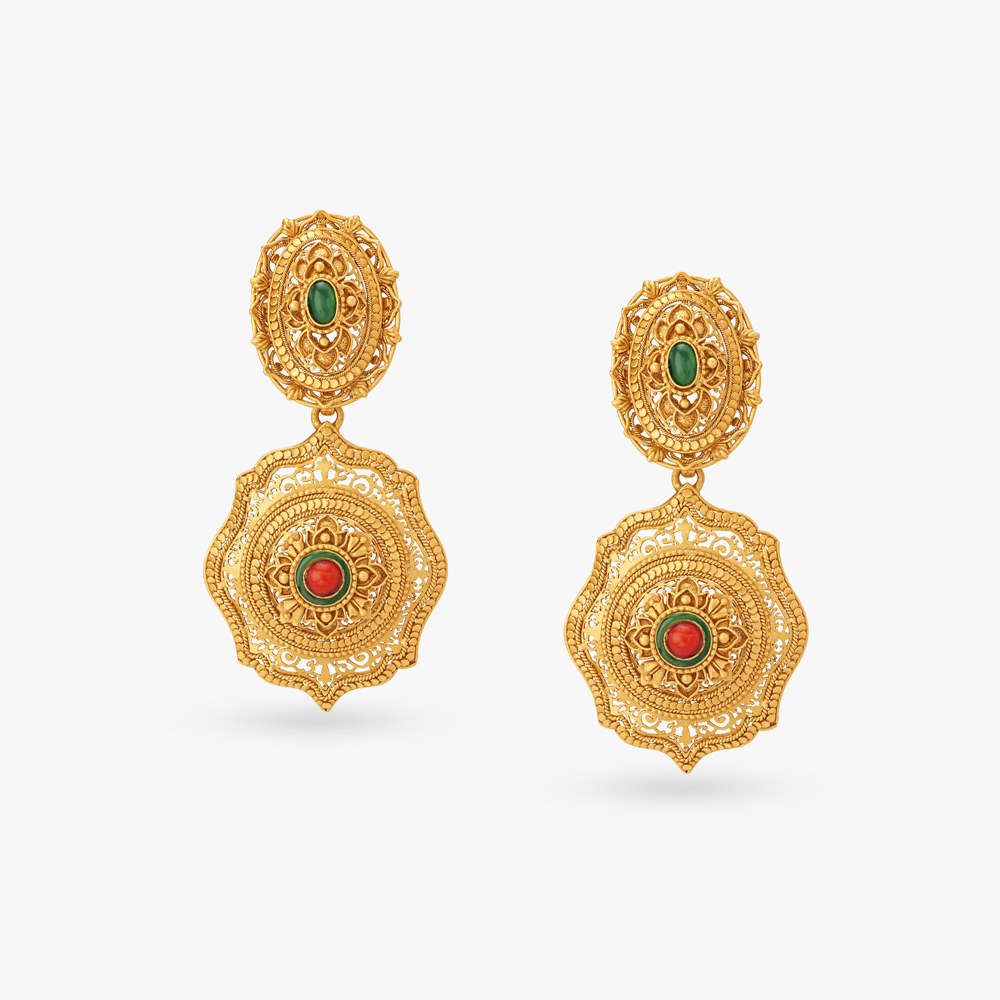 Regal Enamel Highlight Chandak Necklace Set,,hi-res image number null