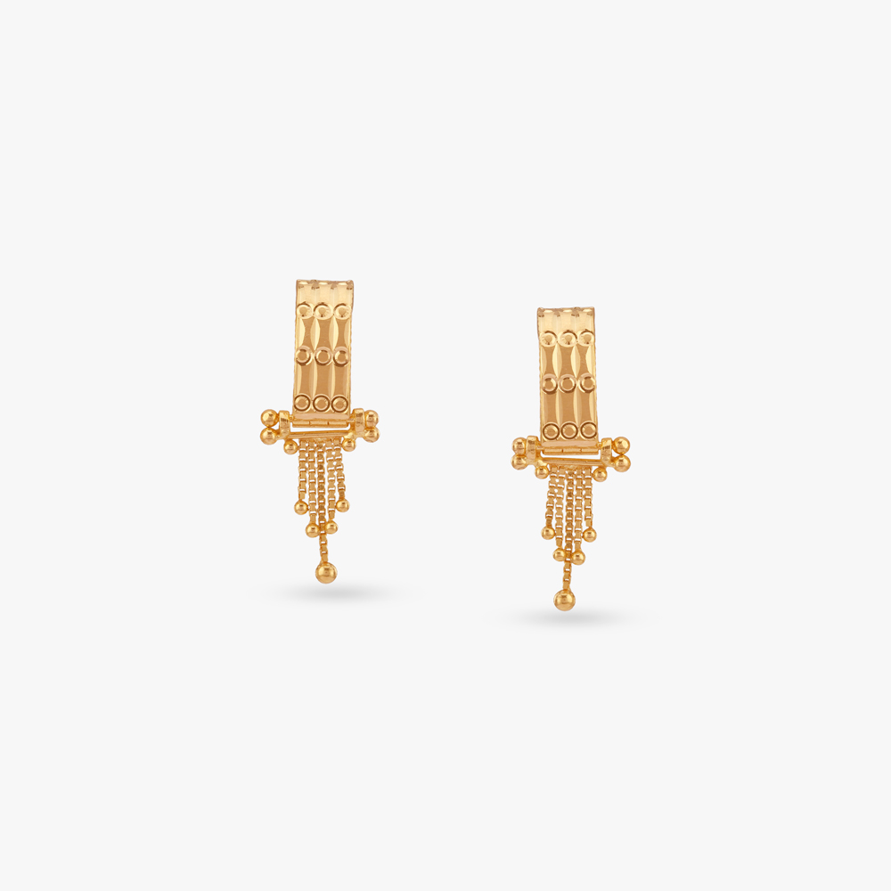Sunlit Melody Gold Hoop Earrings,,hi-res image number null
