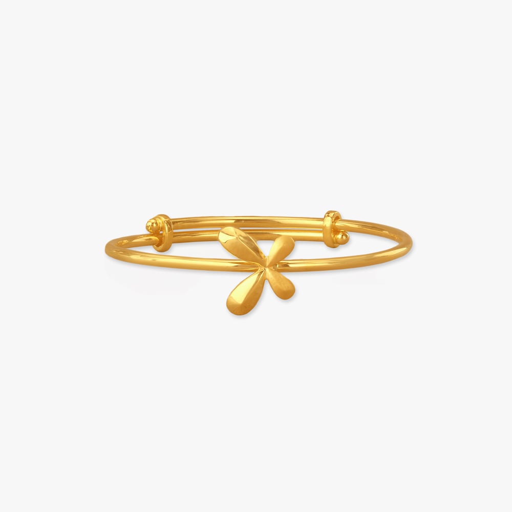 

Tiny Blossom Gold Bangle for Kids
