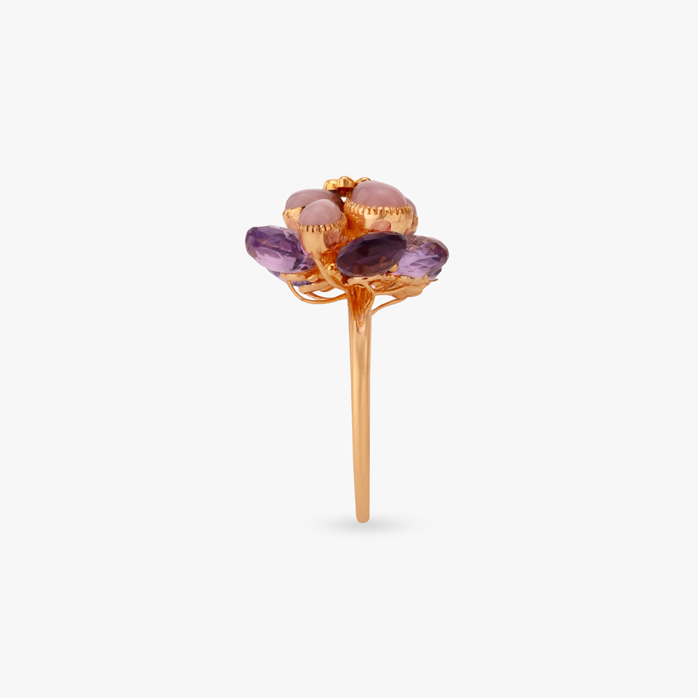 Layered Bloom Gold Ring,,hi-res image number null