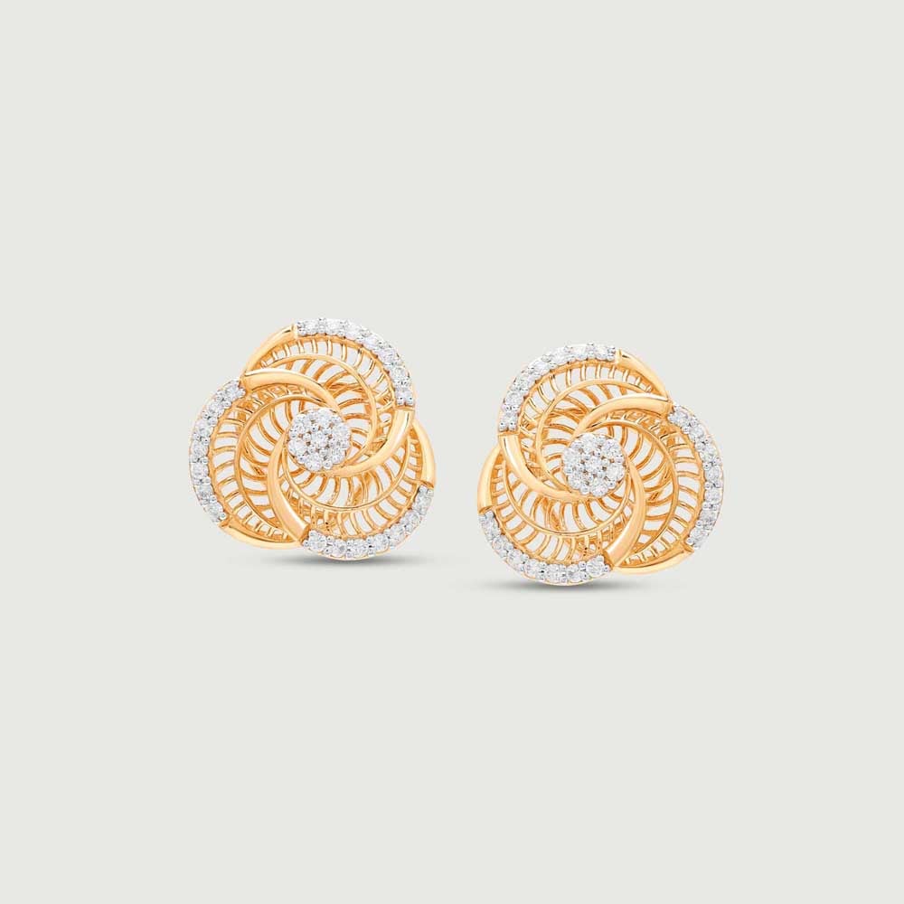 Snappy Bloom Diamond Stud Earrings,,hi-res image number null