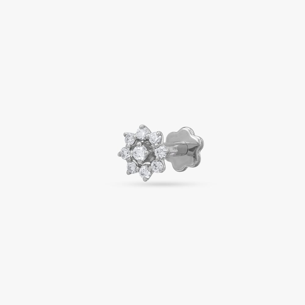 Bloom Radiance Diamond Nose Pin,,hi-res image number null