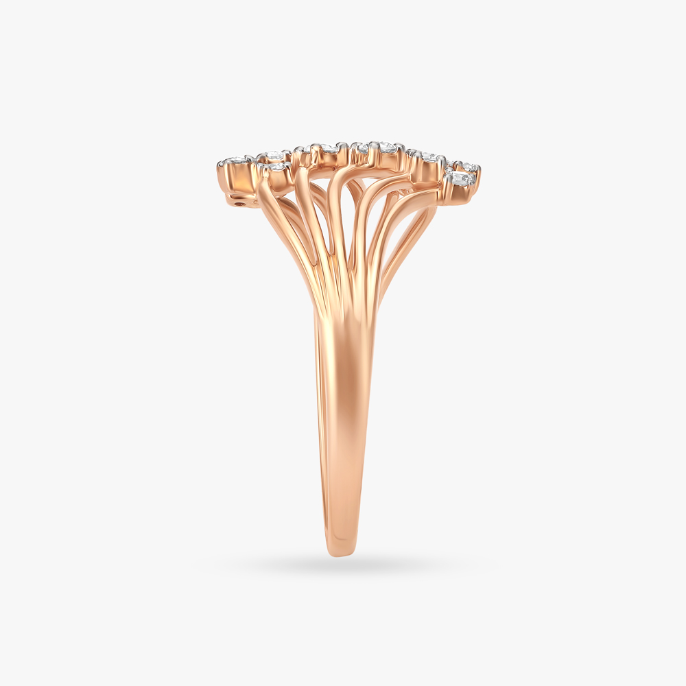 Effortlessly Glamorous Diamond Layered Finger Ring,,hi-res image number null