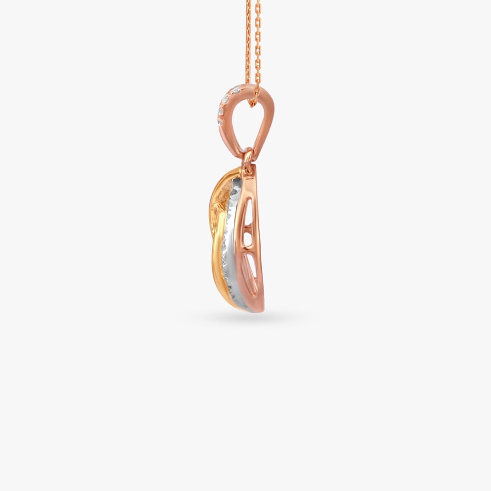 Luminous Twist Diamond Pendant,,hi-res image number null