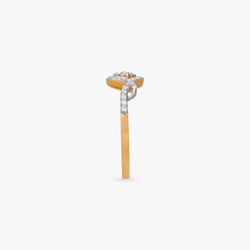 Twisty Bloom Diamond Finger Ring,,hi-res image number null