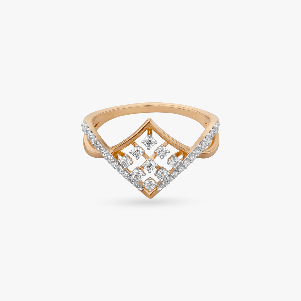 Radiant Lattice Diamond Ring,,hi-res image number null