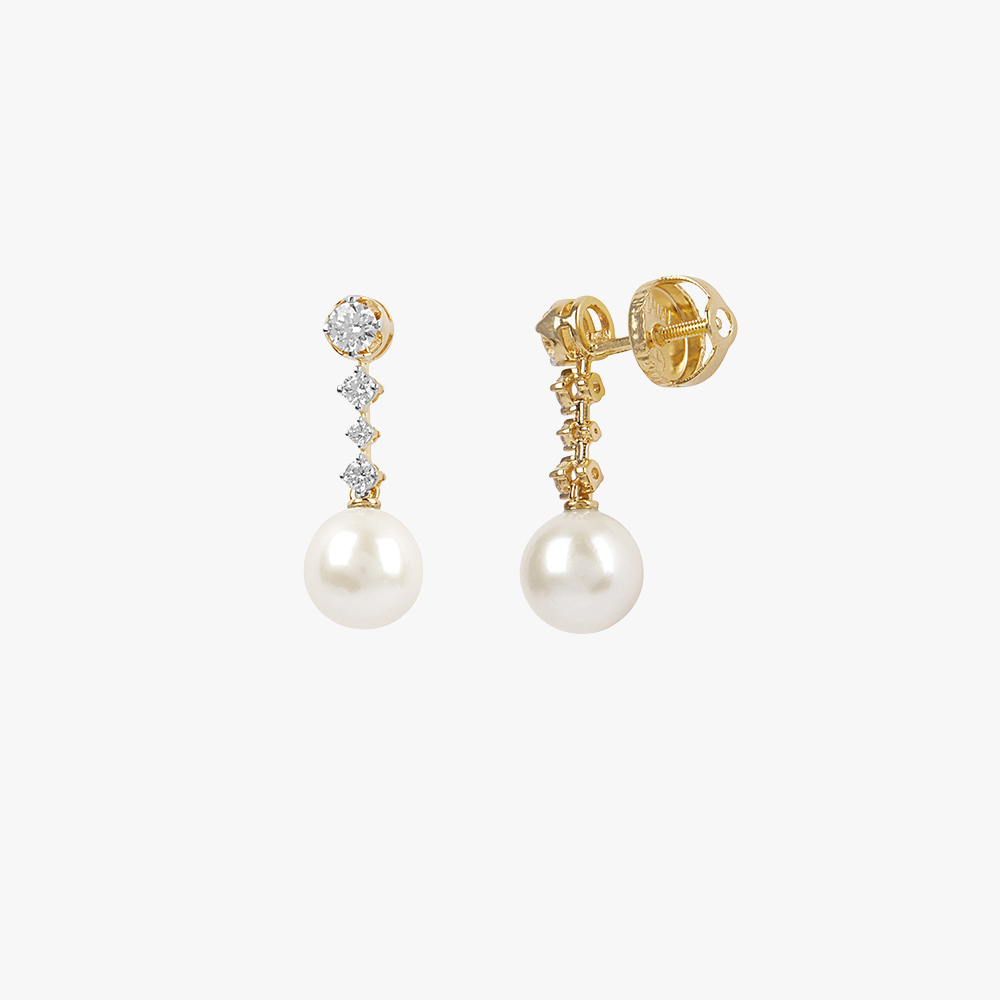 Starlight Cascade Diamond Drop Earrings,,hi-res image number null