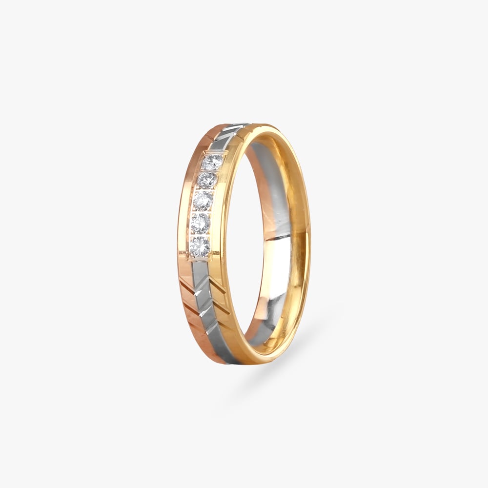 Trinity Gleam Diamond Ring for Men,,hi-res image number null