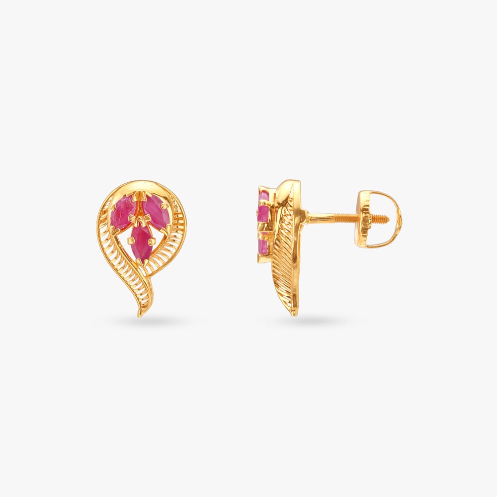 Delicate Grace Ruby Pendant and Earrings Set,,hi-res image number null