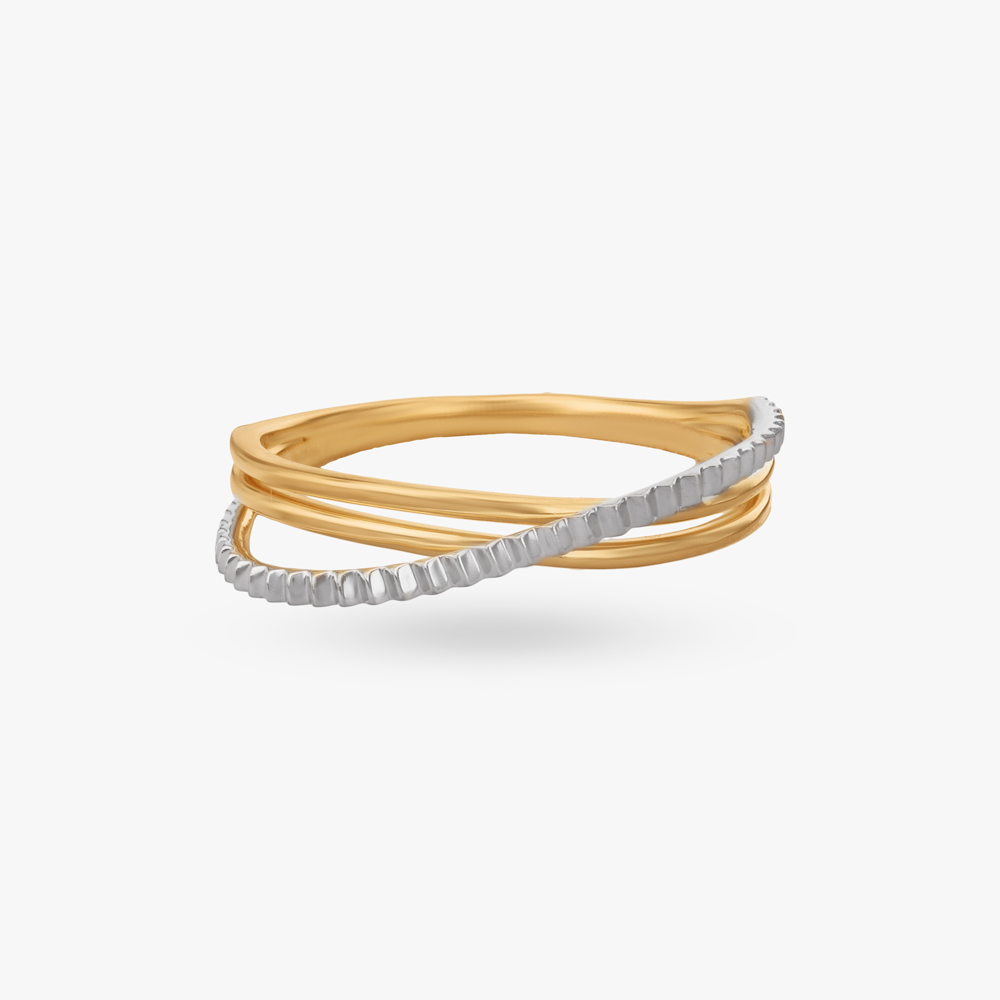 Sculpt Twist Gold Ring,,hi-res image number null
