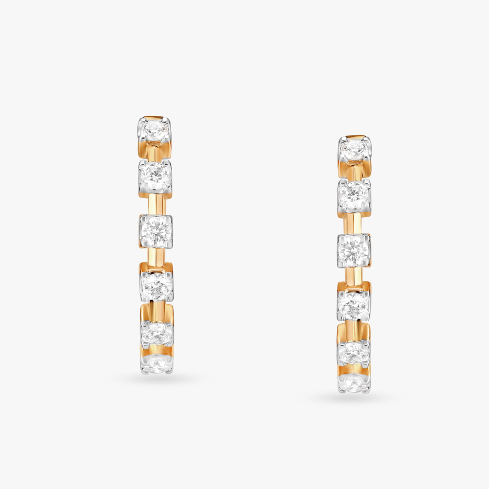 Glitterati Band Hoop Earrings,,hi-res image number null