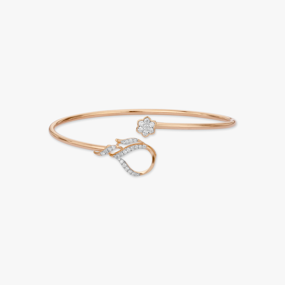 Radiant Petal Diamond Bangle,,hi-res image number null