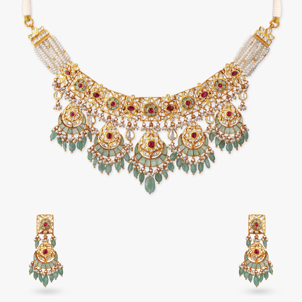 Celestial Arcade Gold Necklace Set,,hi-res image number null