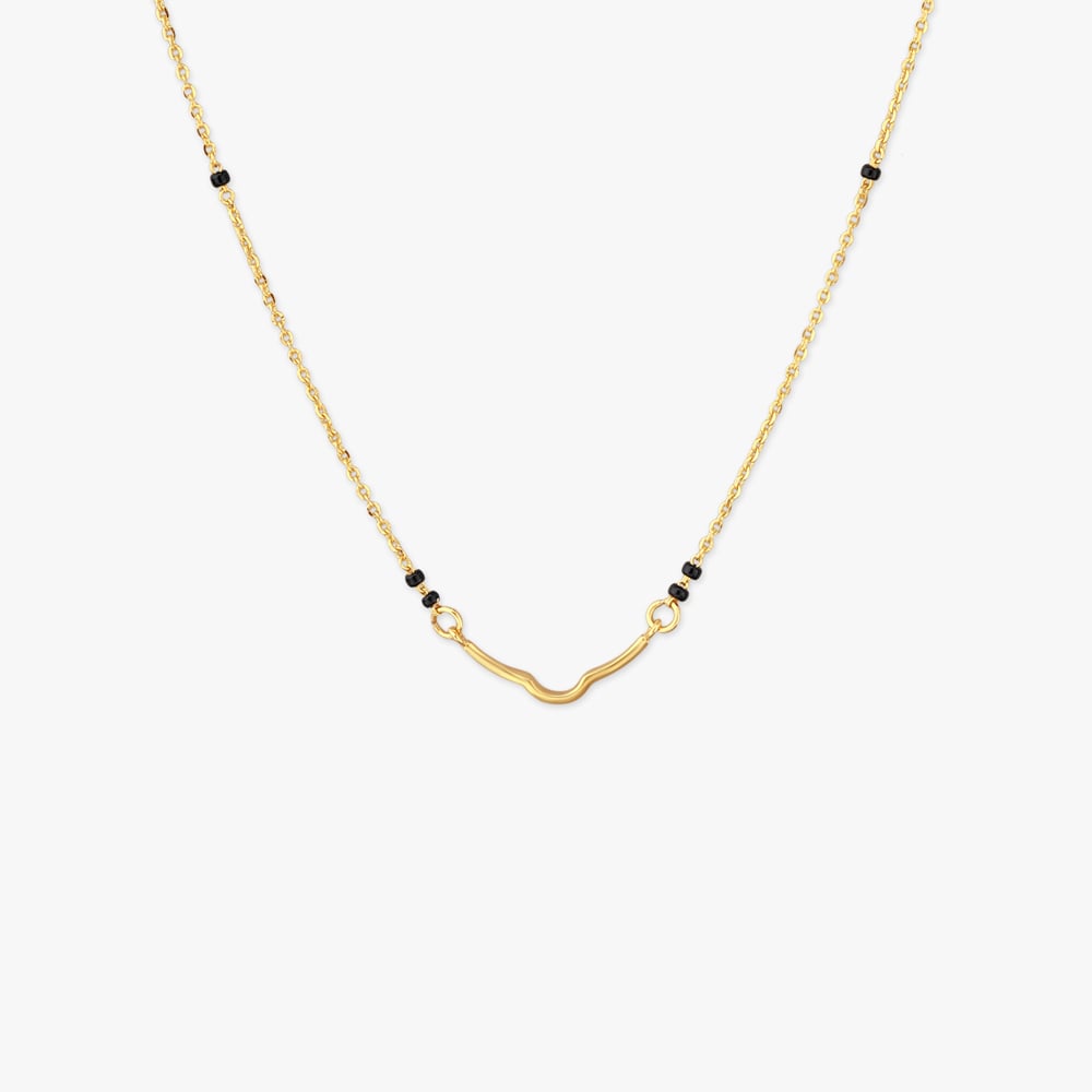 Sculpted Arc Gold Mangalsutra,,hi-res image number null