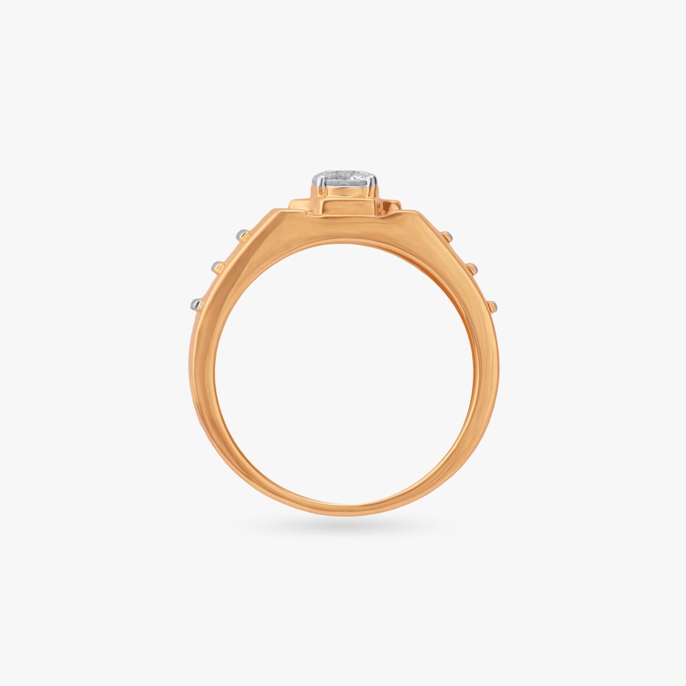 Beyond Time Solitaire Ring for Men,,hi-res image number null