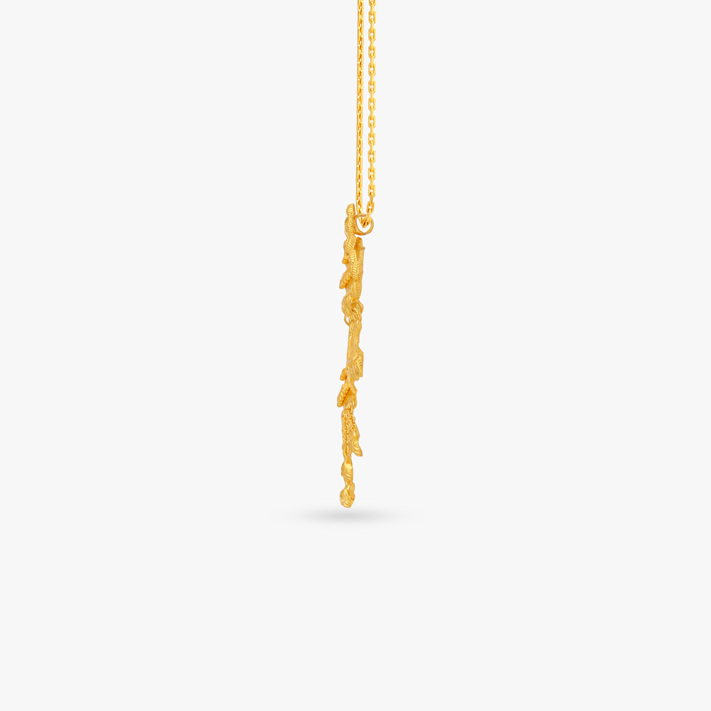 Jhalar Cascade Gold Maang Tikka,,hi-res image number null