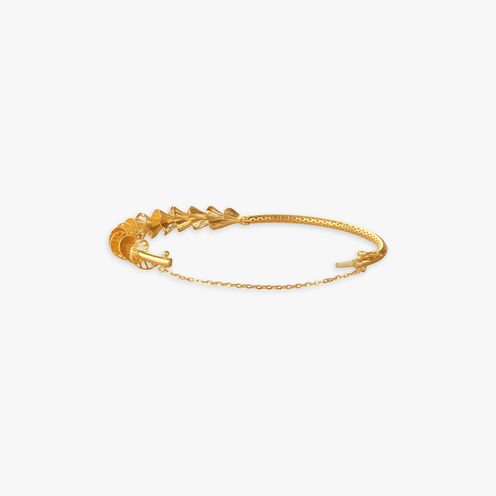 Swirl Play Gold Bangle,,hi-res image number null