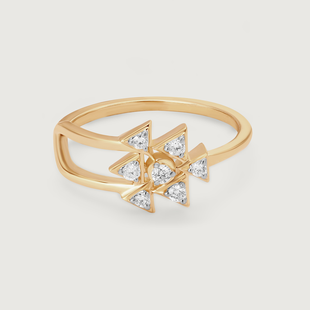 Star struck Elegance 14KT Diamond Finger Ring,,hi-res image number null