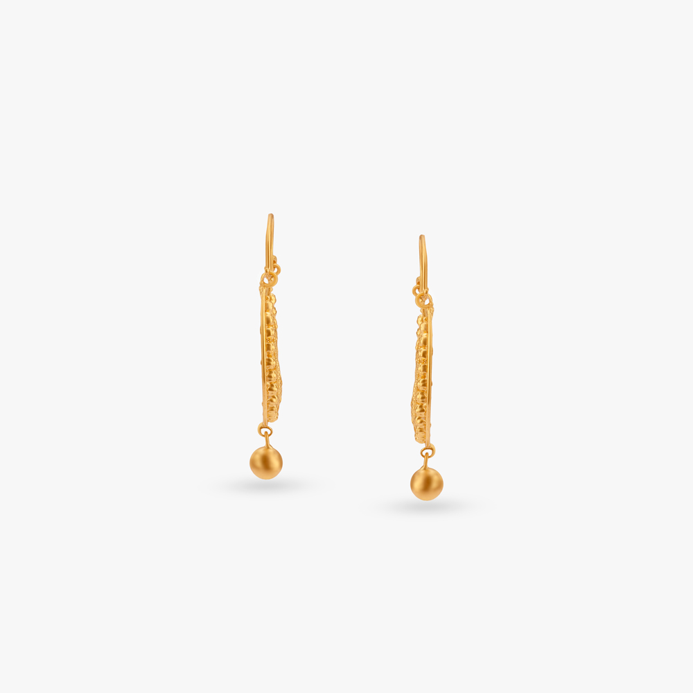 Crescent Glow Gold Hoop Earrings,,hi-res image number null