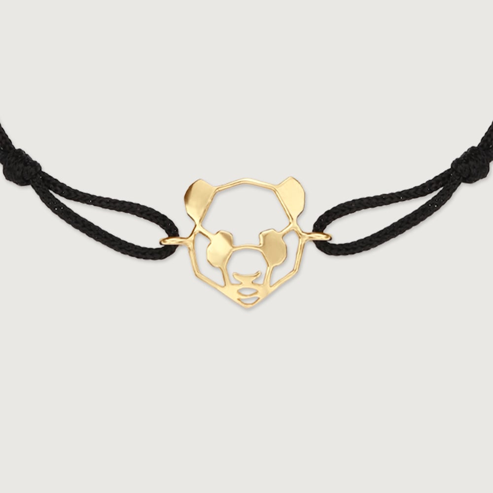 Cool Calm Panda Gold Bracelet,,hi-res image number null