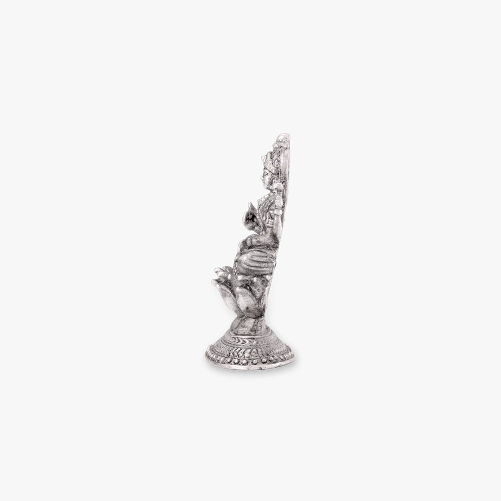 Auspicious Ganesha and Lakshmi Silver Idol,,hi-res image number null