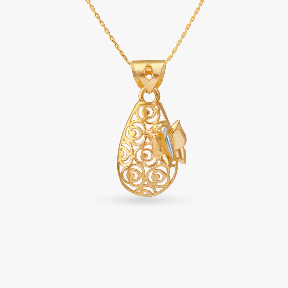 Enchanted Flight Gold Pendant,,hi-res image number null
