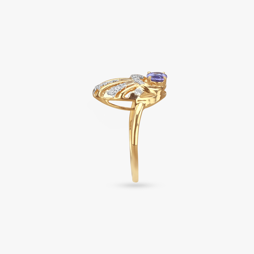 Dazzling Rays Diamond Finger Ring,,hi-res image number null