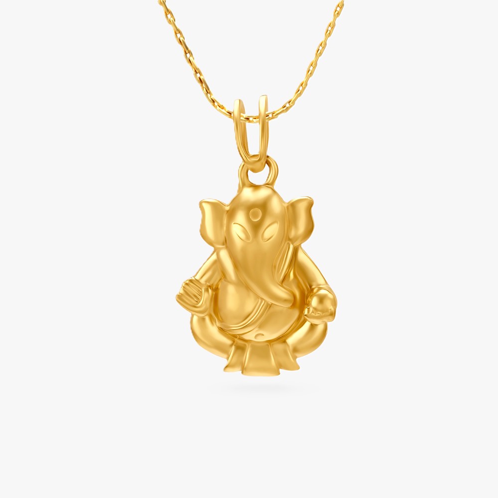 Eternal Ganesh Gold Pendant,,hi-res image number null
