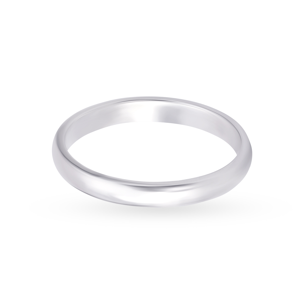 Serene Sleek Platinum Finger Ring,,hi-res image number null